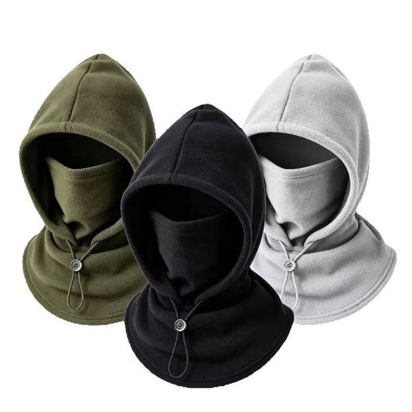 Fleece Balaclava Winter Hat – Windproof Hooded Face Mask for Cycling