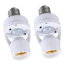 Smart Motion Sensor Light Bulb Holder – E27 PIR Auto On/Off Adapter (AC 110V–220V)