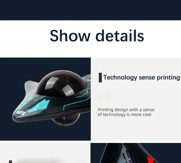 6CH RC Boat Submarine with Camera – WiFi FPV Underwater Remote Control Mini Camera Boat