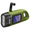 Solar Hand Crank LED Emergency Light with 200m Range & Weatherproof Hook