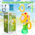 Automatic Sunflower Bubble Machine with LED Light & Spill-Free Design
