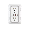 Wall Outlet Extender – 6 AC Outlets + 4 USB Ports (2 USB-C) Fast Charging Power Strip