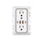 Wall Outlet Extender – 6 AC Outlets + 4 USB Ports (2 USB-C) Fast Charging Power Strip