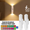 LED Motion Sensor Night Light – RGB Color Changing Wireless Magnetic Rechargeable Wall Lamp
