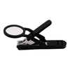 Nail Clipper with Magnifying Glass – Anti-Splash Stainless Steel Nail Trimmer for Elderly & Home Use
