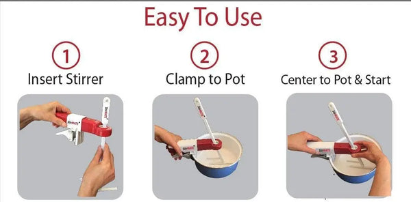 GEN 3 Automatic Pot Stirrer – Cordless Variable-Speed Self-Adjusting Stirrer