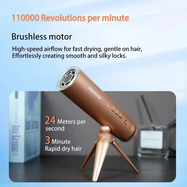 Foldable Hair Dryer with High-Speed Hands-Free Modular Design