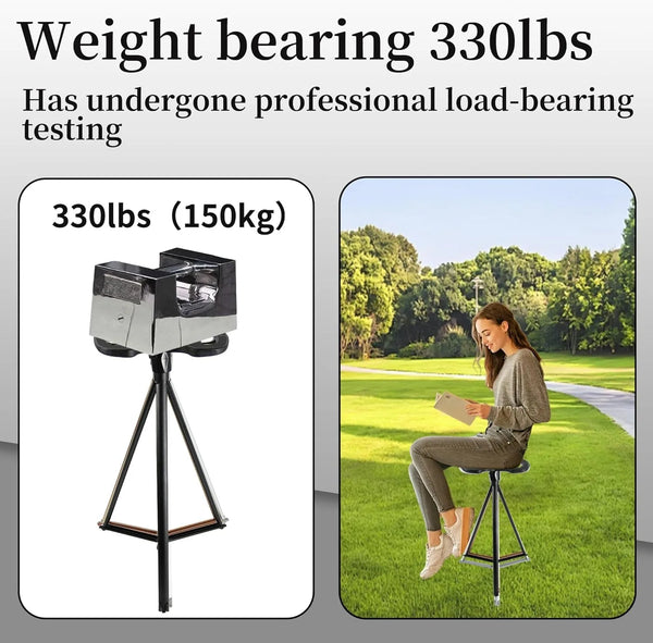 Folding Stool Cane – 2-in-1 Walking Stick & Portable Seat for Seniors