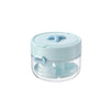 Drainable Denture Storage Case with Mirror & Layered Organizer Box