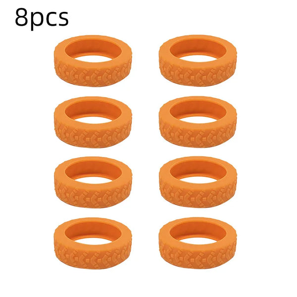 Suitcase Wheel Protection Covers – Silent Rubber Luggage Caster Covers - (8PCS )