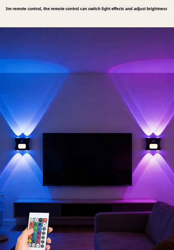 RGB Motion Sensor Night Light – 16 Color Remote Control LED Atmosphere Lampd