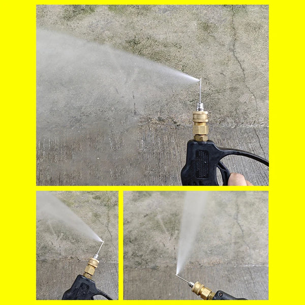 Stainless Steel High Pressure Cleaning Needle Nozzle – 1/4" Quick Connect Deep Cleaning Sprayer