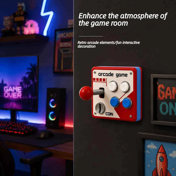 Retro Arcade Joystick Light Switch Cover – 3D Printed Wall Decor