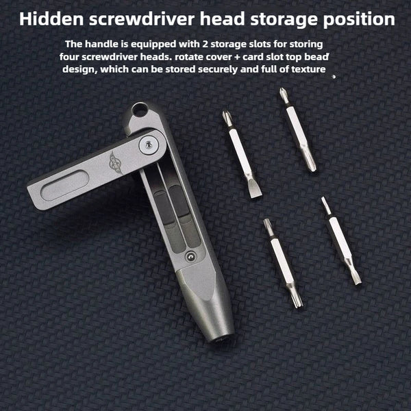 Otacle D1 TC4 Titanium Alloy Multi-Head Screwdriver – Portable EDC Precision Repair Tool