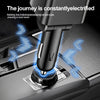 5-in-1 Car Charger with Retractable Cable, PD30W & Voltage Display