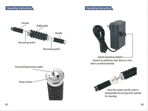 40W Electric Rolling Massage Machine – High Frequency Body Sculpting & Muscle Relaxation Roller