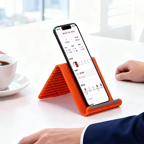 Foldable Silicone Phone Stand – Bendable, Multi-Angle Adjustable Holder