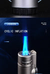 JOBON 4-Torch Jet Windproof Inflatable Lighter – Metal Flint Grinding Wheel Gas Lighter