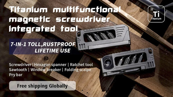 EDC Titanium Alloy Mini Spanner Wrench Multi-Tool – Portable Adjustable Repair Tool