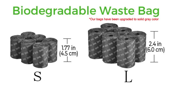 Dog Pet Travel Foldable Pooper Scooper with Decomposable Waste Bags – Portable One-Hand Waste Pickup Tool