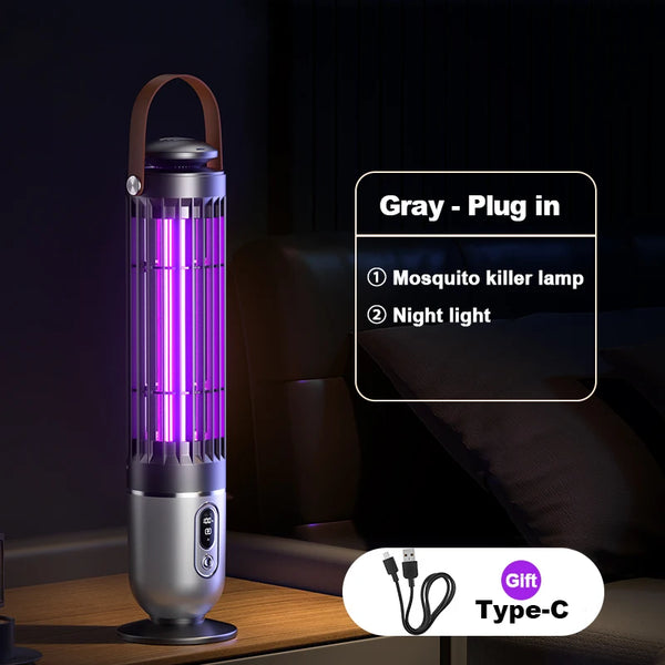 USB Rechargeable Mosquito Killer Lamp – Electric Shock UV Bug Zapper for Indoor & Outdoor Use