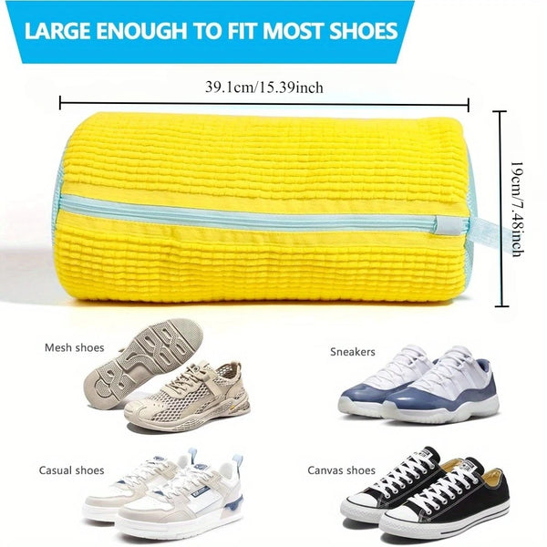 Reusable Shoe Washing Machine Bag – Protective Laundry Wash Bag for Sneakers & Casual Shoes