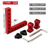 4-Pack 90° Aluminum Alloy Positioning Squares – Right Angle Woodworking Corner Clamps
