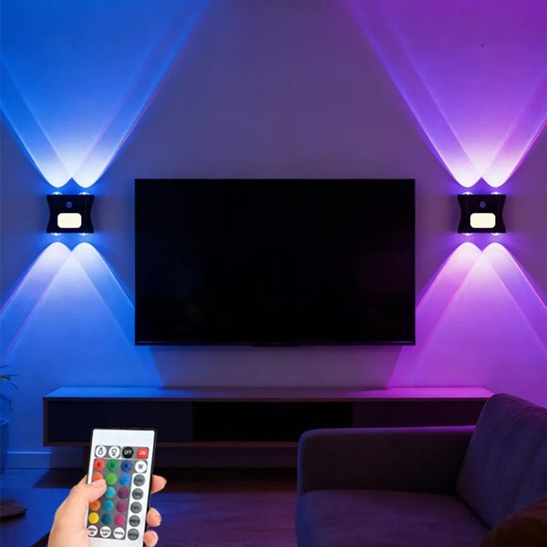 RGB Motion Sensor Night Light – 16 Color Remote Control LED Atmosphere Lampd