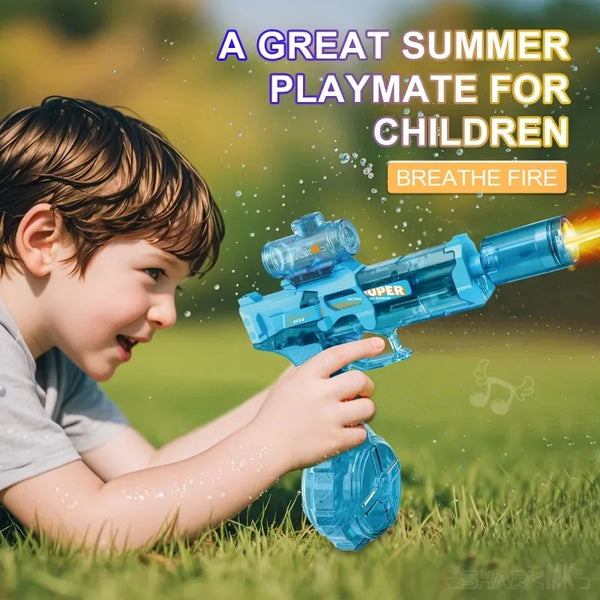 LED Electric Water Gun – Automatic Water Pistol with Lights for Summer Outdoor Fun