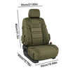 Military Style Heavy-Duty Car Seat Protector with Non-Slip Backing & Storage Pockets