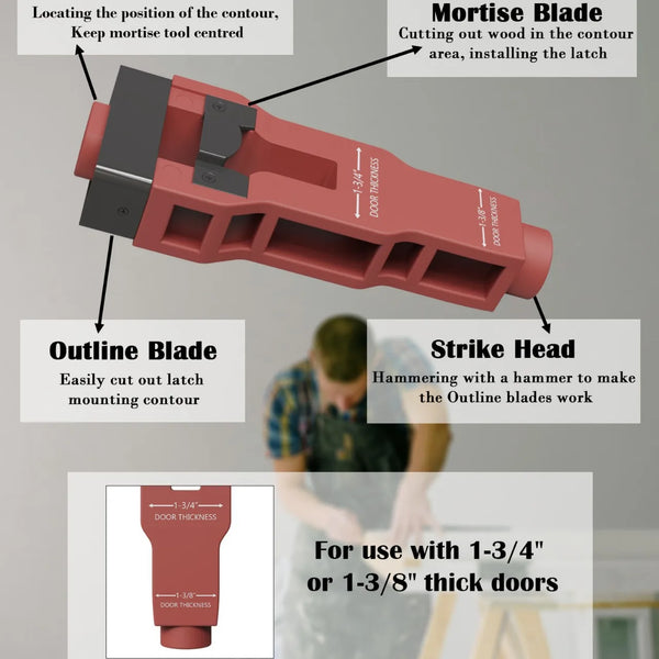 Professional Door Latch Mortise Installation Kit