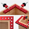 4-Pack 90° Aluminum Alloy Positioning Squares – Right Angle Woodworking Corner Clamps