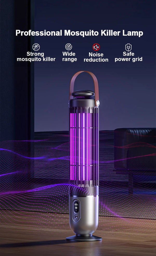 USB Rechargeable Mosquito Killer Lamp – Electric Shock UV Bug Zapper for Indoor & Outdoor Use