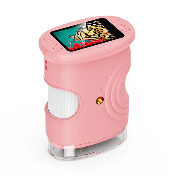 Rechargeable Mini Pocket Digital Microscope with 2.0" Screen - 1000X
