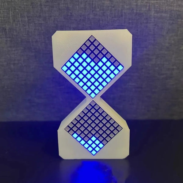 Cyber Style LED Electronic Hourglass – 1–30 Minute Gravity Sensing Digital Timer