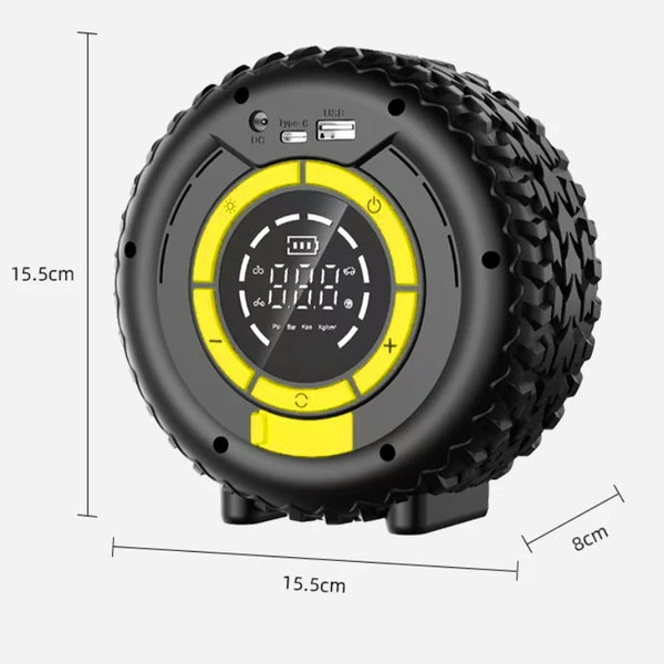 Portable Car Tire Inflator with 8000mAh Battery & Emergency Jump Starter