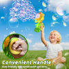 Automatic Sunflower Bubble Machine with LED Light & Spill-Free Design