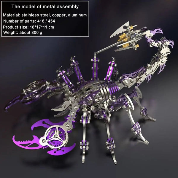 DIY Assembly 3D Metal Mechanical Model Kit – Scorpion, Cheetah, Wasp, Falcon, Pterosaur & Phoenix