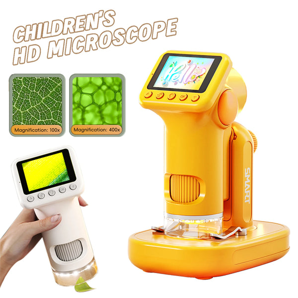 1600X Handheld Digital Microscope with 2-Inch HD Screen – Portable Electronic Magnifier with Camera & Video, 3-Level Lighting, Multilingual Interface