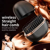 Mini Hair Straightening Comb with Wireless Charging & 3 Heat Settings