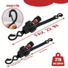 Automatic Retractable Ratchet Tie-Down Strap – Self-Tensioning Cargo & Luggage Securing Belt
