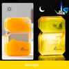 Luminous Quicksand Fluorescent Kerosene Lighter – Windproof Transparent Shell Creative Smoking Accessory Gift