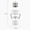 Smart Motion Sensor Light Bulb Holder – E27 PIR Auto On/Off Adapter (AC 110V–220V)