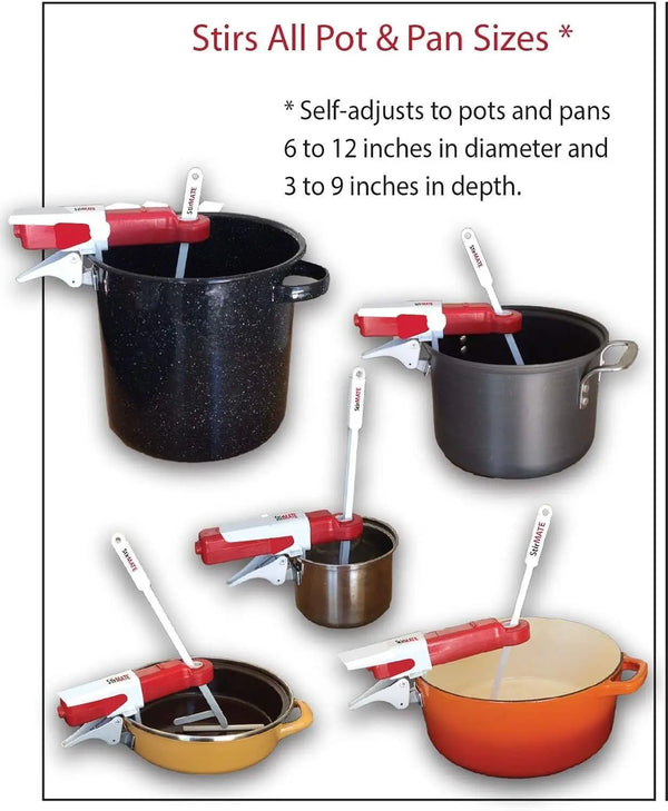 GEN 3 Automatic Pot Stirrer – Cordless Variable-Speed Self-Adjusting Stirrer