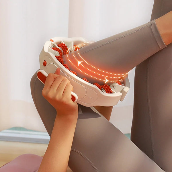 Ring Leg Massager Massage Roller with Detachable Handles for Full Body Relaxation