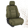 Military Style Heavy-Duty Car Seat Protector with Non-Slip Backing & Storage Pockets