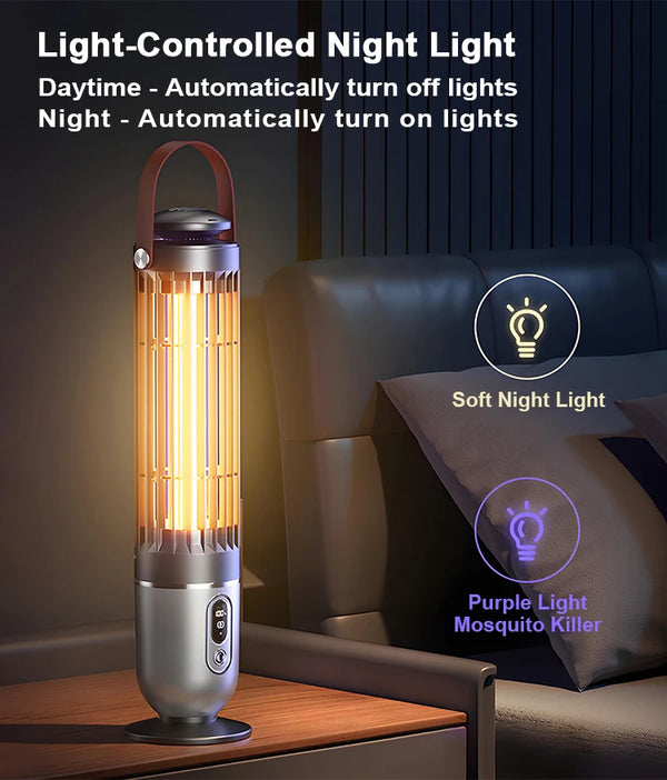 USB Rechargeable Mosquito Killer Lamp – Electric Shock UV Bug Zapper for Indoor & Outdoor Use