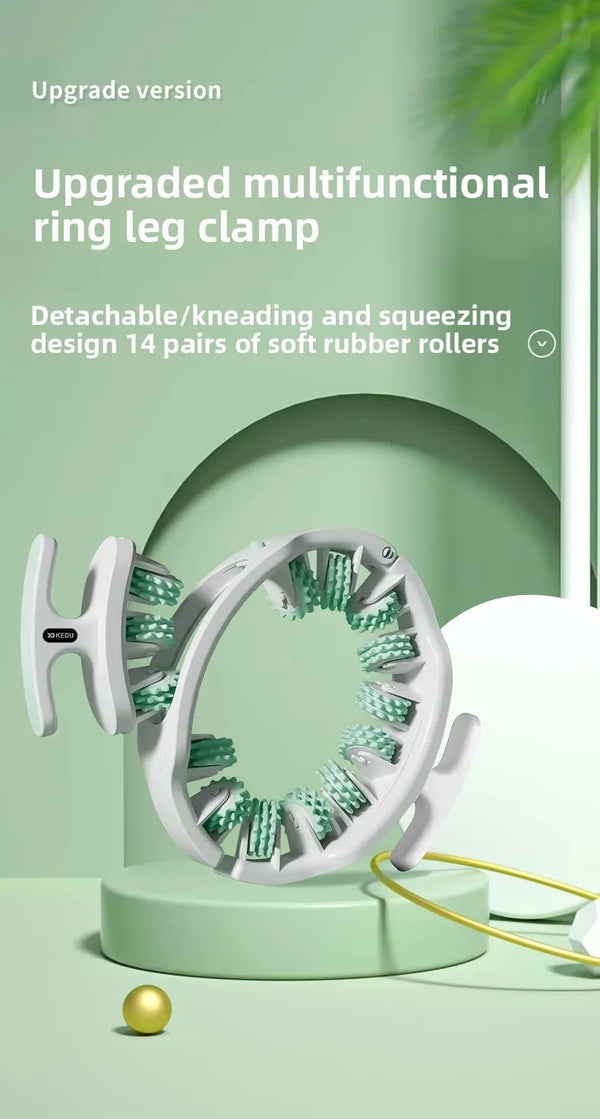 Ring Leg Massager Massage Roller with Detachable Handles for Full Body Relaxation