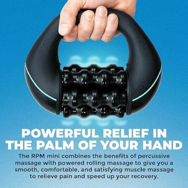 Mini Rolling Percussive Massager – Deep Tissue Muscle Recovery & Whole Body Pain Relief