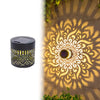 Solar Mandala Wall Lamp – Waterproof LED Fence Light for Garden & Courtyard